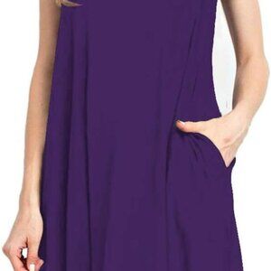 Women's Cotton Spandex T-Shirt Dress Loose Flowy Casual Summer Autumn